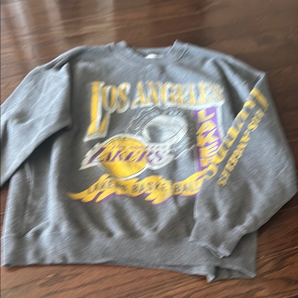 Abercrombie Los Angeles Lakers Gray Sweater
